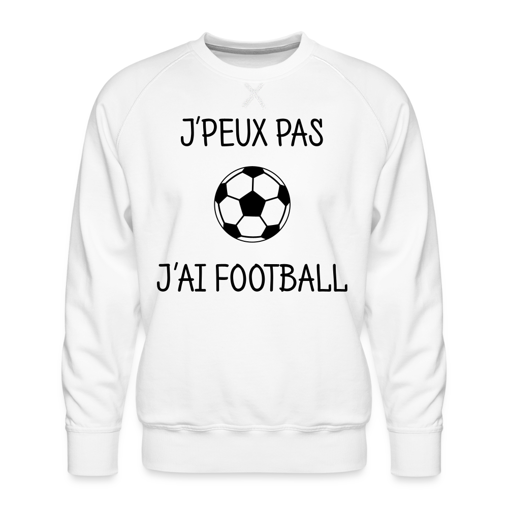 Sweat ras-du-cou Premium Homme - blanc