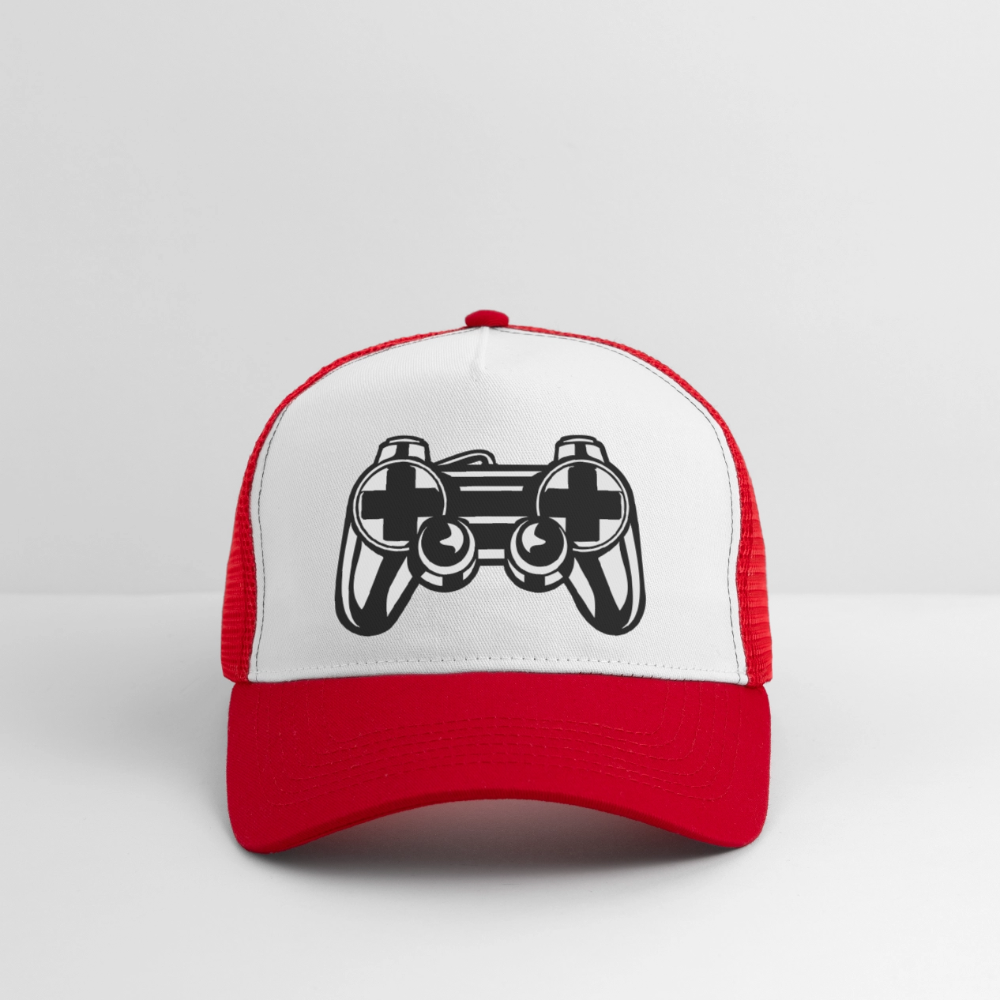 Trucker Cap - blanc/rouge