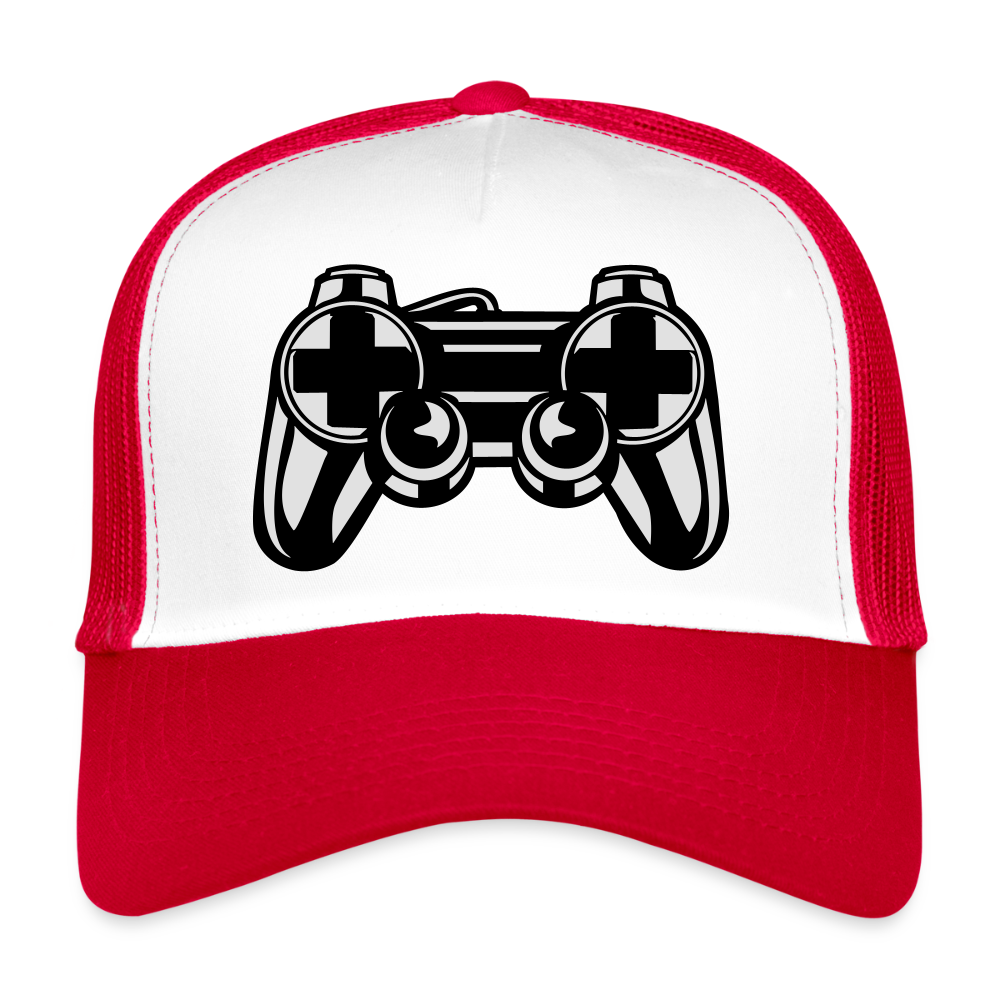Trucker Cap - blanc/rouge