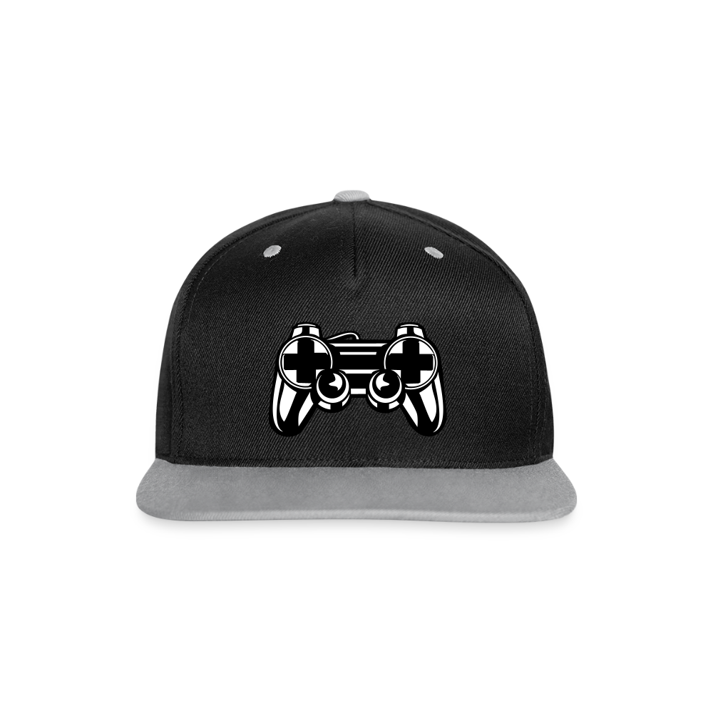 Casquette Snapback contrastée - noir/gris