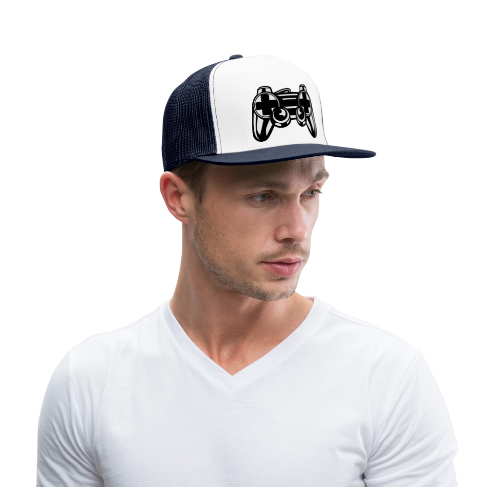 Trucker Cap - blanc/marine