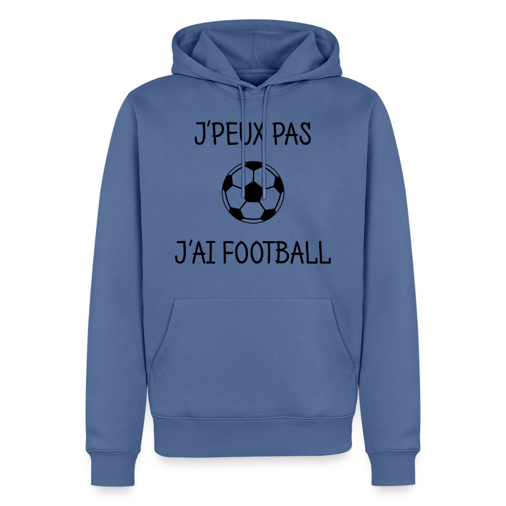 Sweat-shirt à capuche Premium pour hommes - bleu pigeon