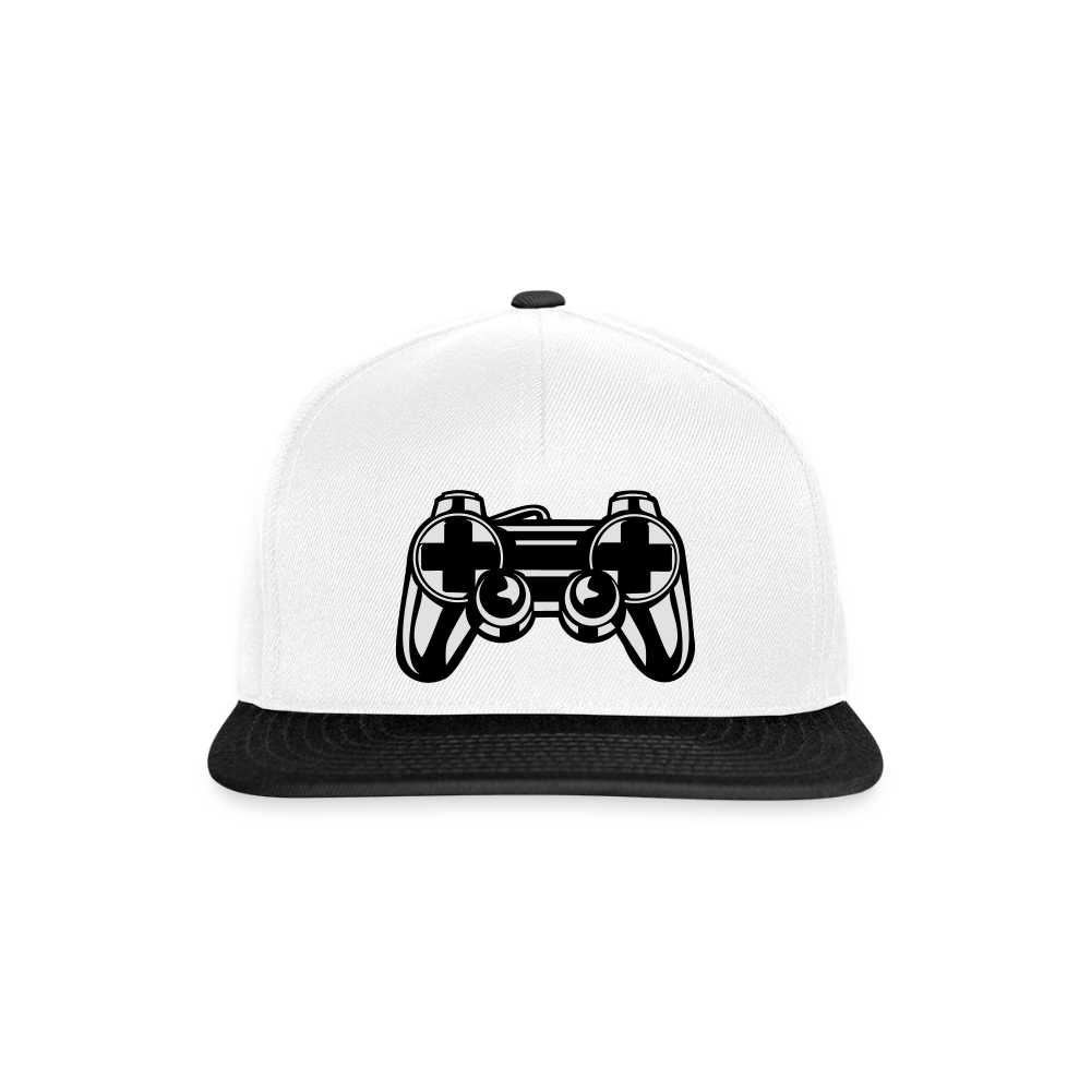 Casquette snapback - blanc/noir