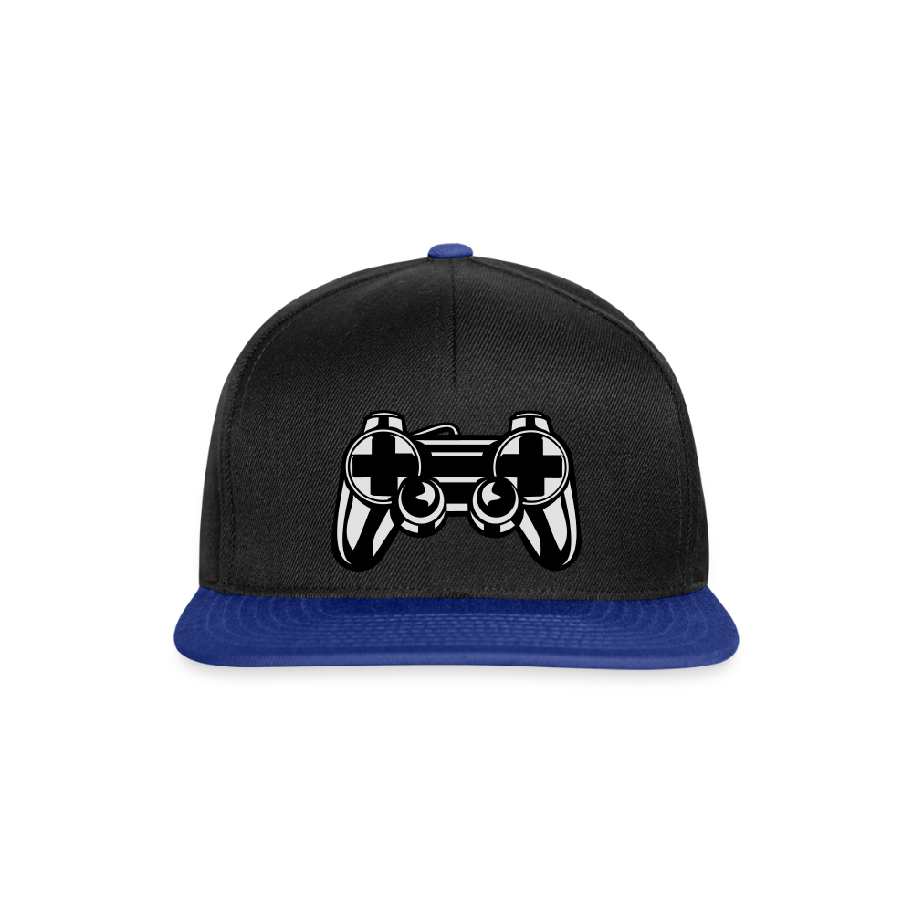 Casquette snapback - noir/bleu royal