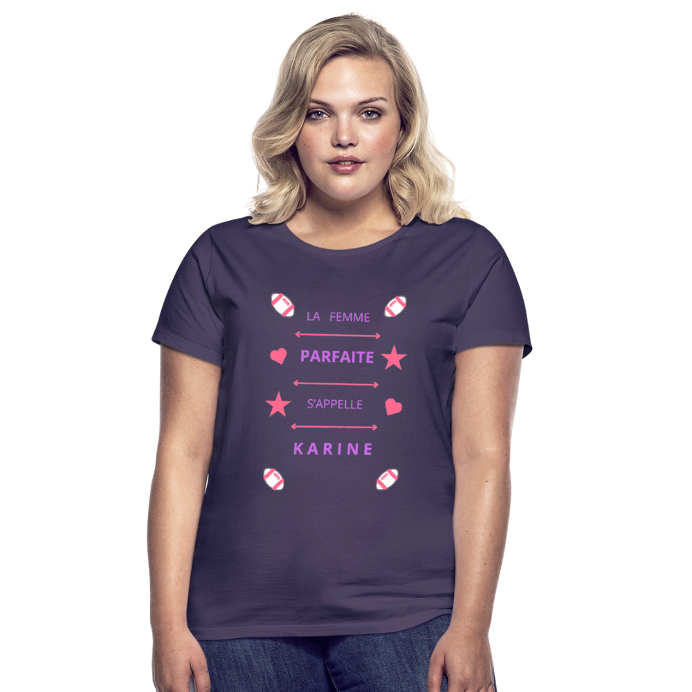 T-shirt Femme - violet foncé