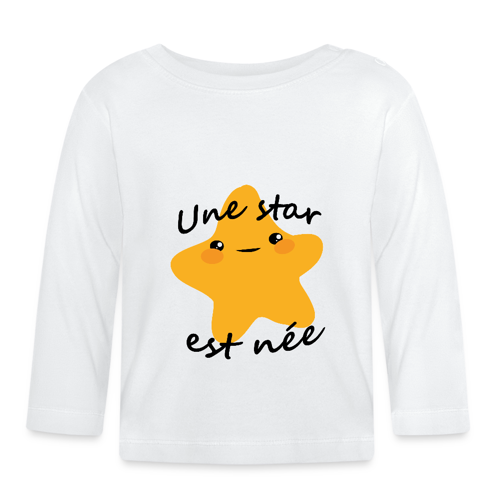 T-shirt manches longues Bébé - blanc