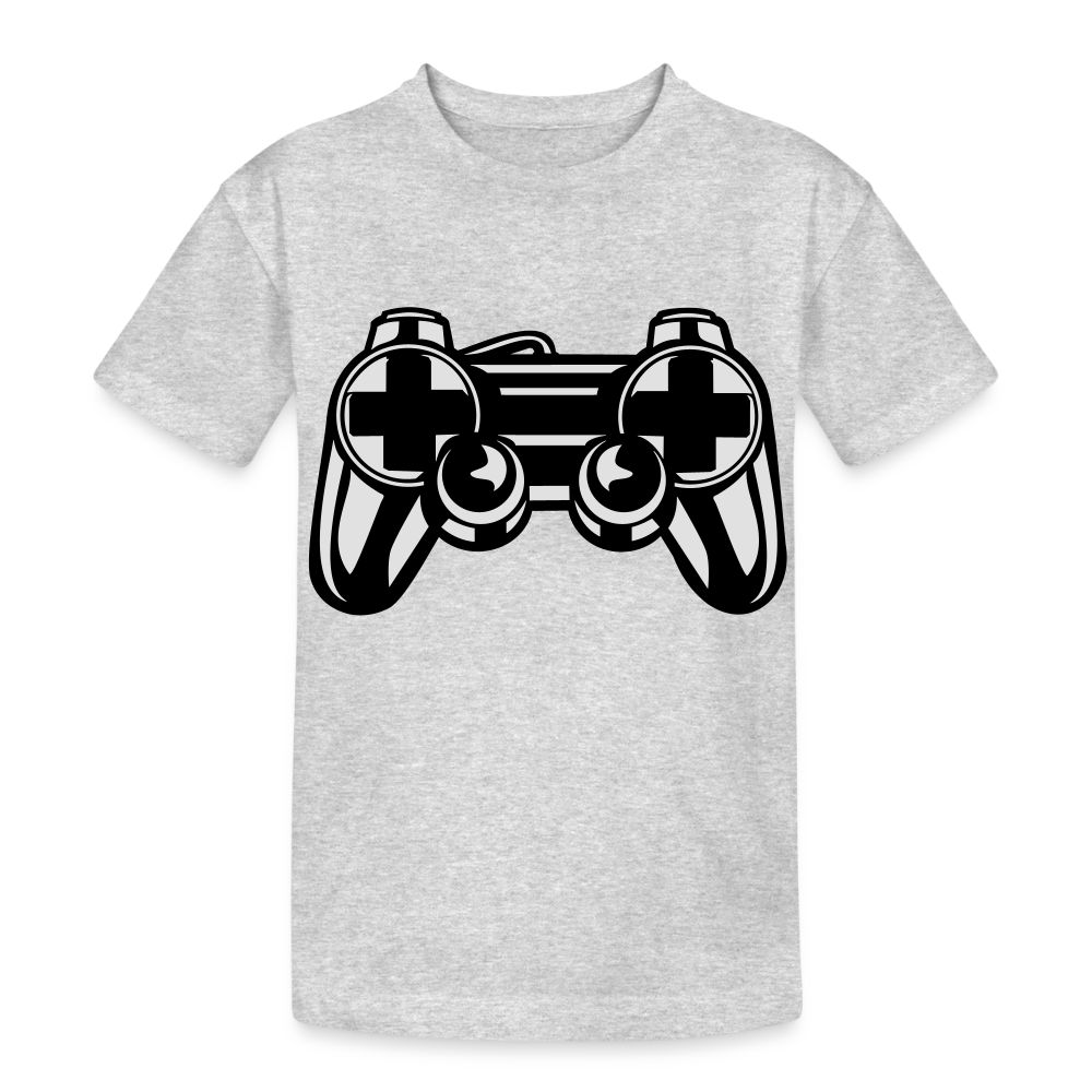 T-shirt coton épais enfant - gris chiné