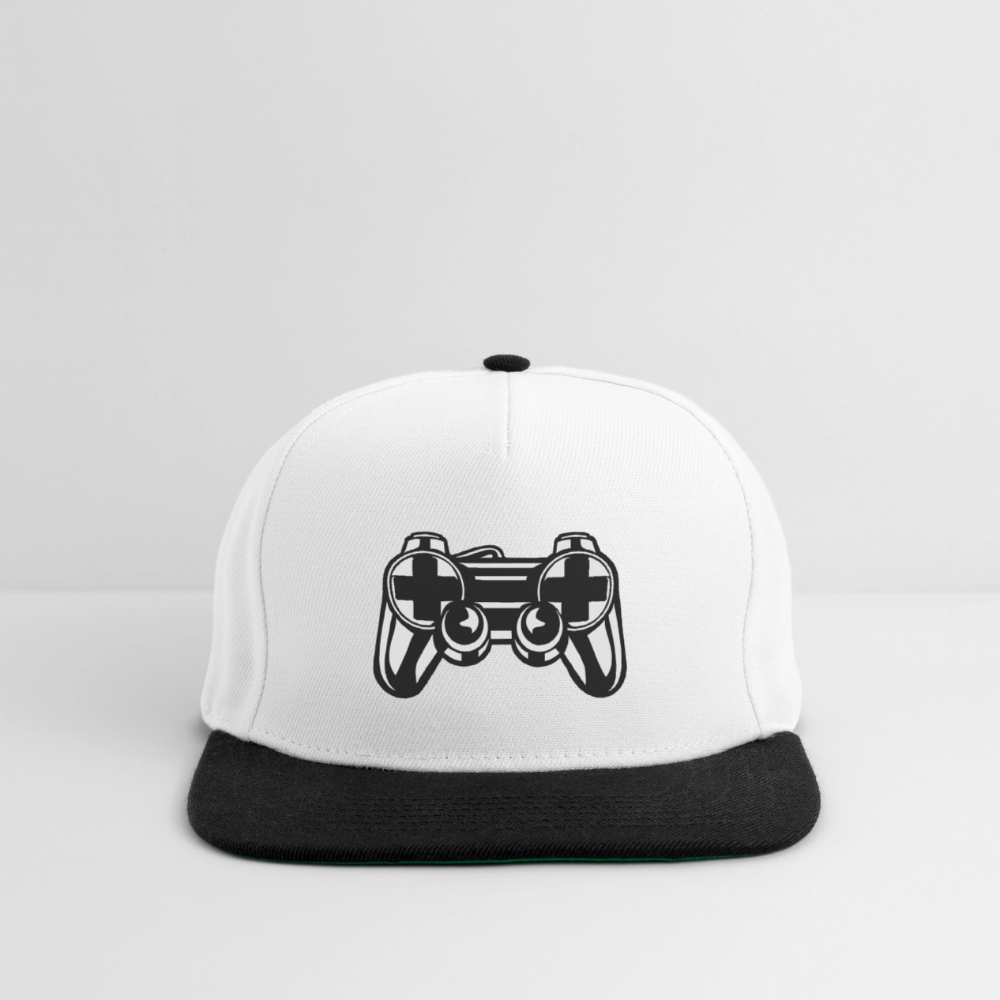 Casquette snapback - blanc/noir