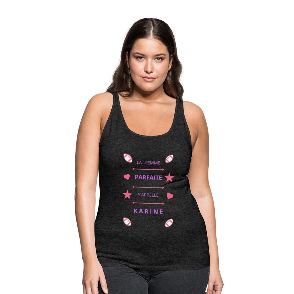 Débardeur Premium Femme - charbon