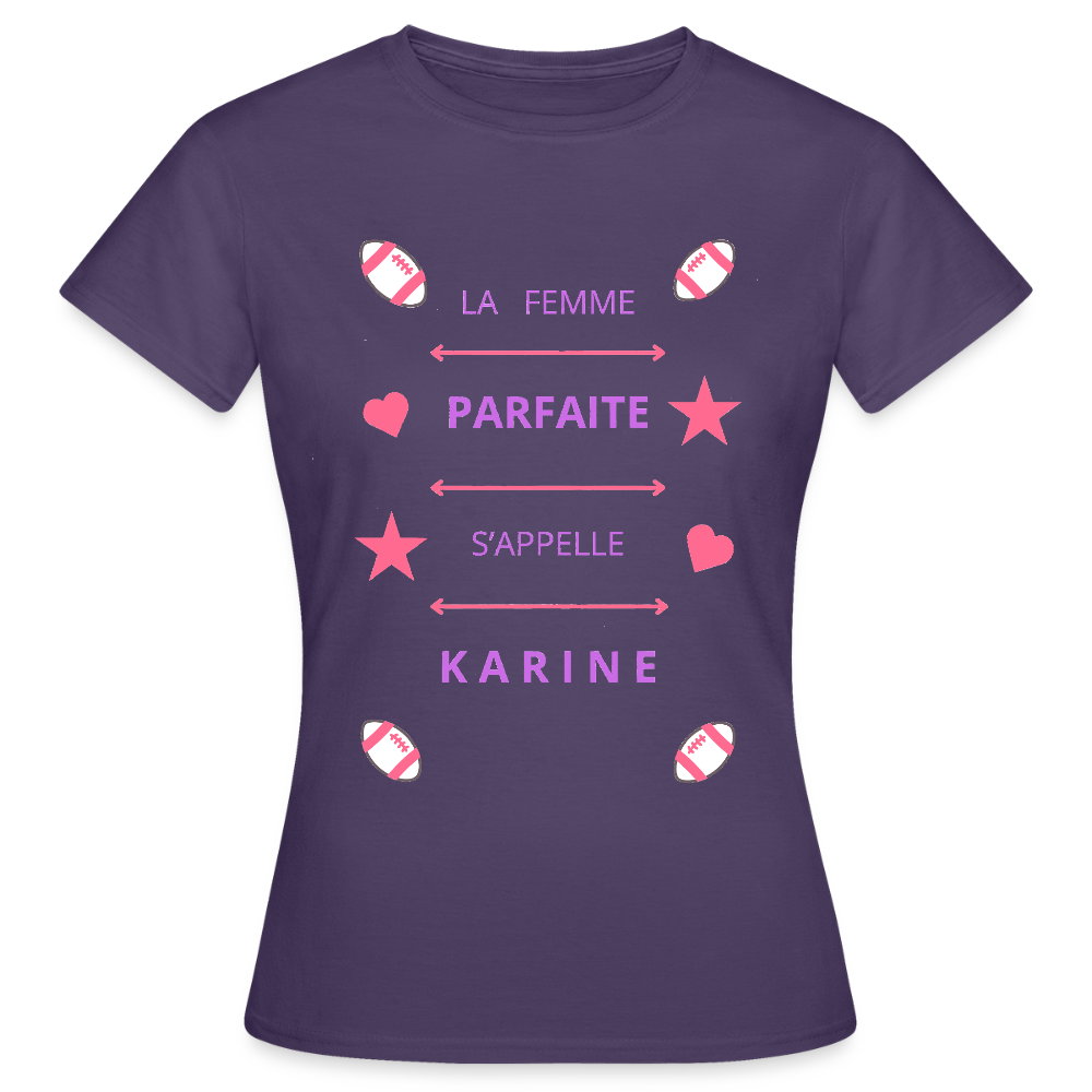 T-shirt Femme - violet foncé