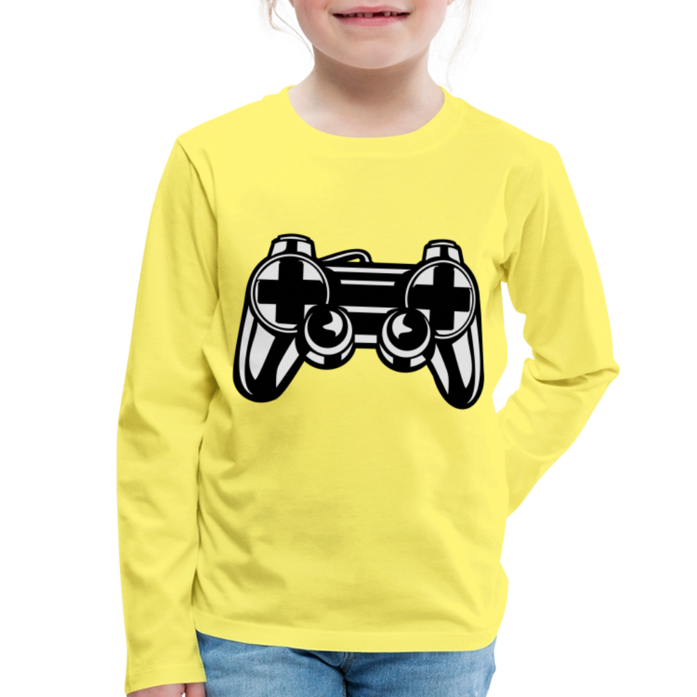 T-shirt manches longues Premium Enfant - jaune