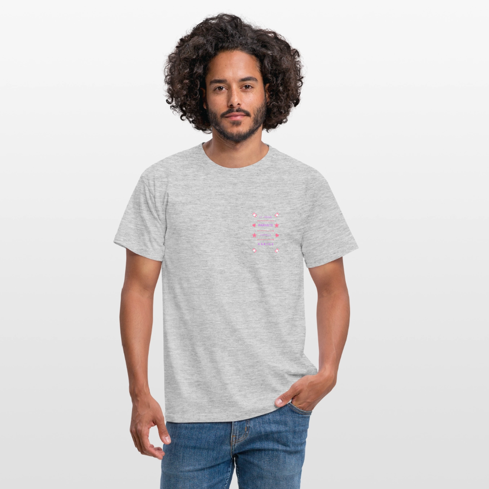 T-shirt Homme - gris chiné