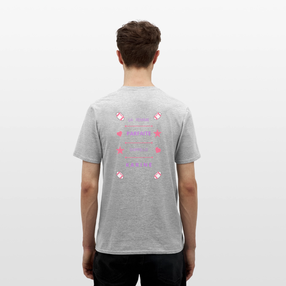 T-shirt Homme - gris chiné