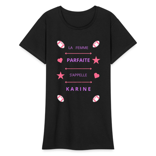 T-shirt Gildan épais femme - noir