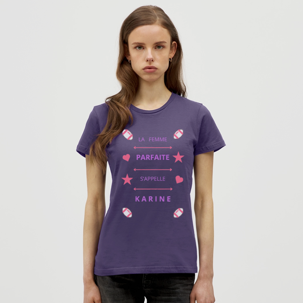 T-shirt Femme - violet foncé