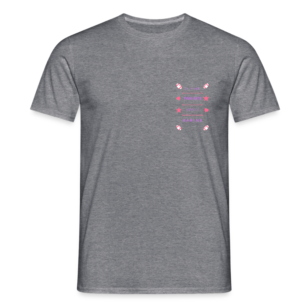 T-shirt Homme - graphite chiné