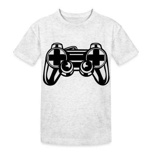 T-shirt coton épais enfant - blanc chiné