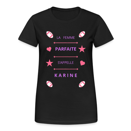 T-shirt Gildan épais femme - noir