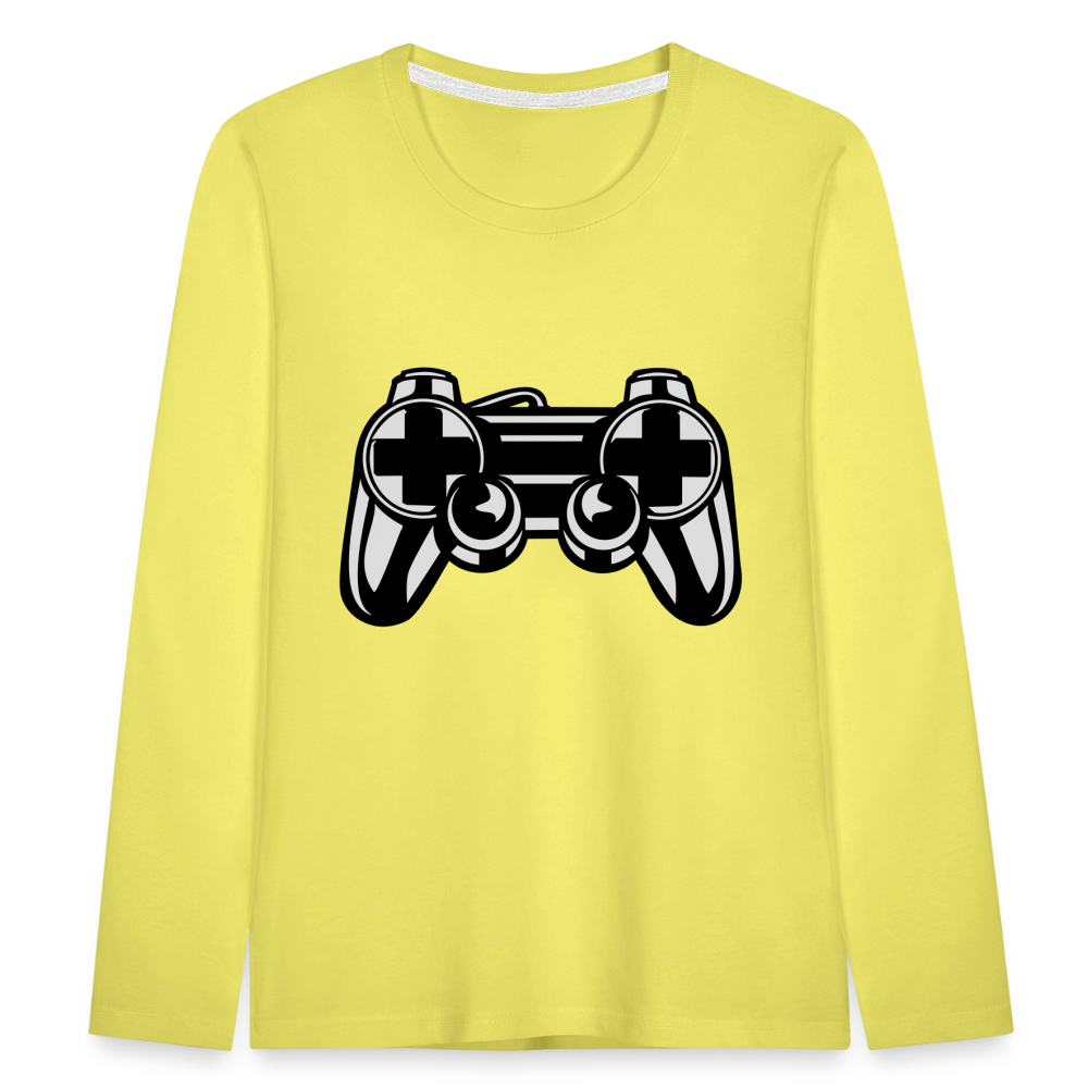 T-shirt manches longues Premium Enfant - jaune
