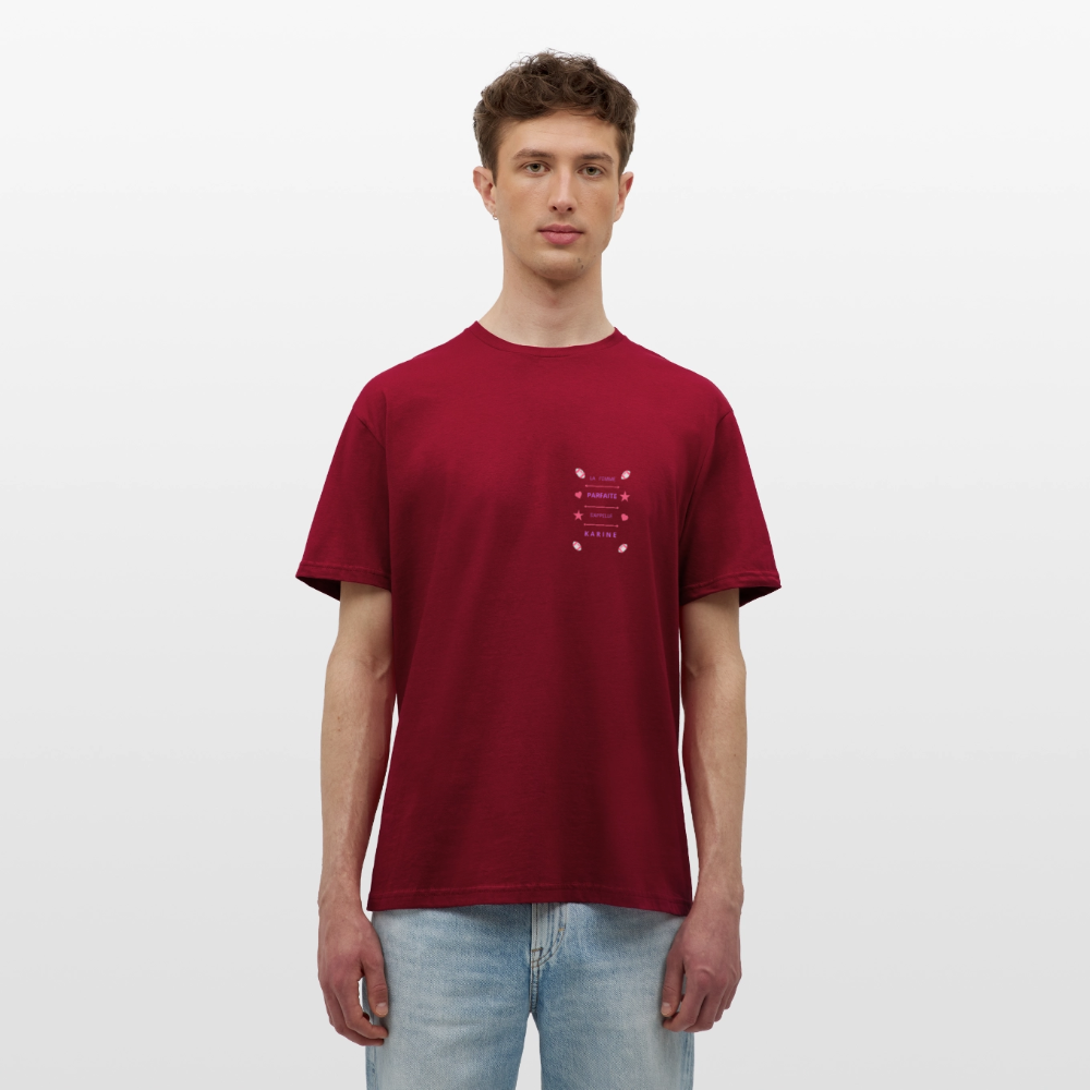 T-shirt Homme - rouge brique