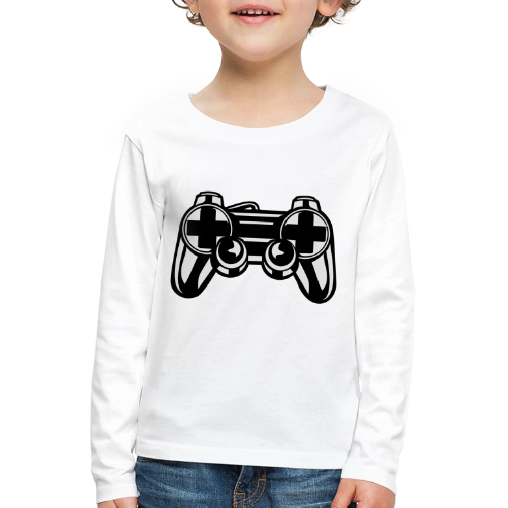 T-shirt manches longues Premium Enfant - blanc