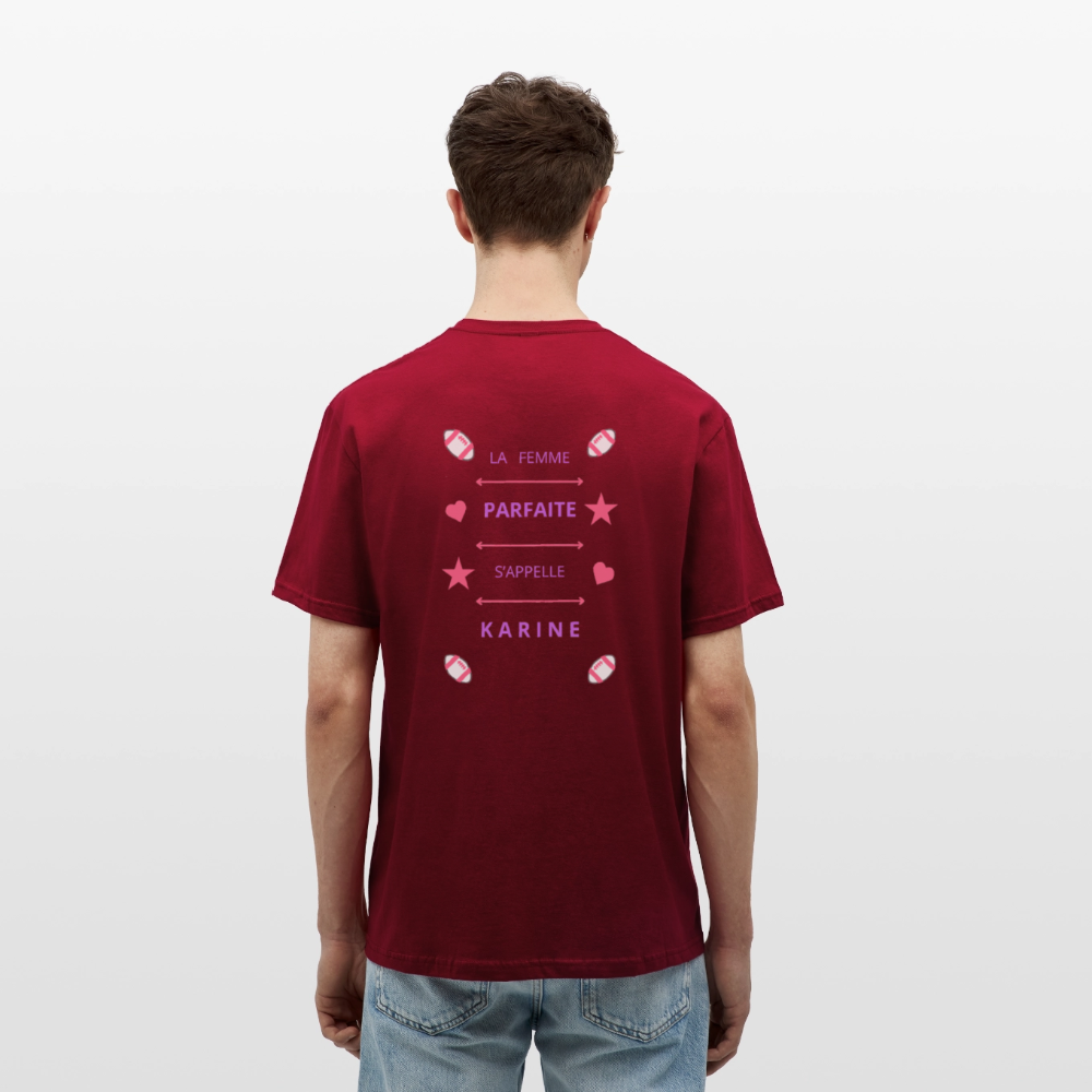 T-shirt Homme - rouge brique
