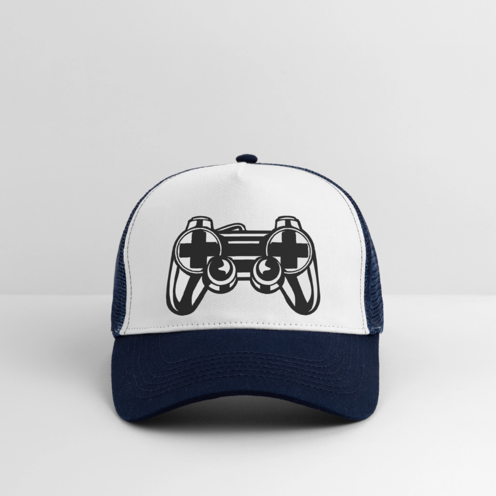 Trucker Cap - blanc/marine