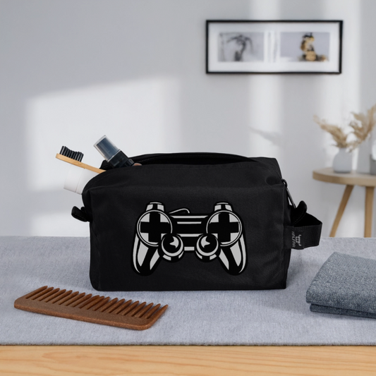 Trousse de toilette en tissu recyclé - noir