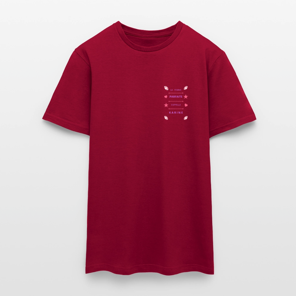 T-shirt Homme - rouge brique