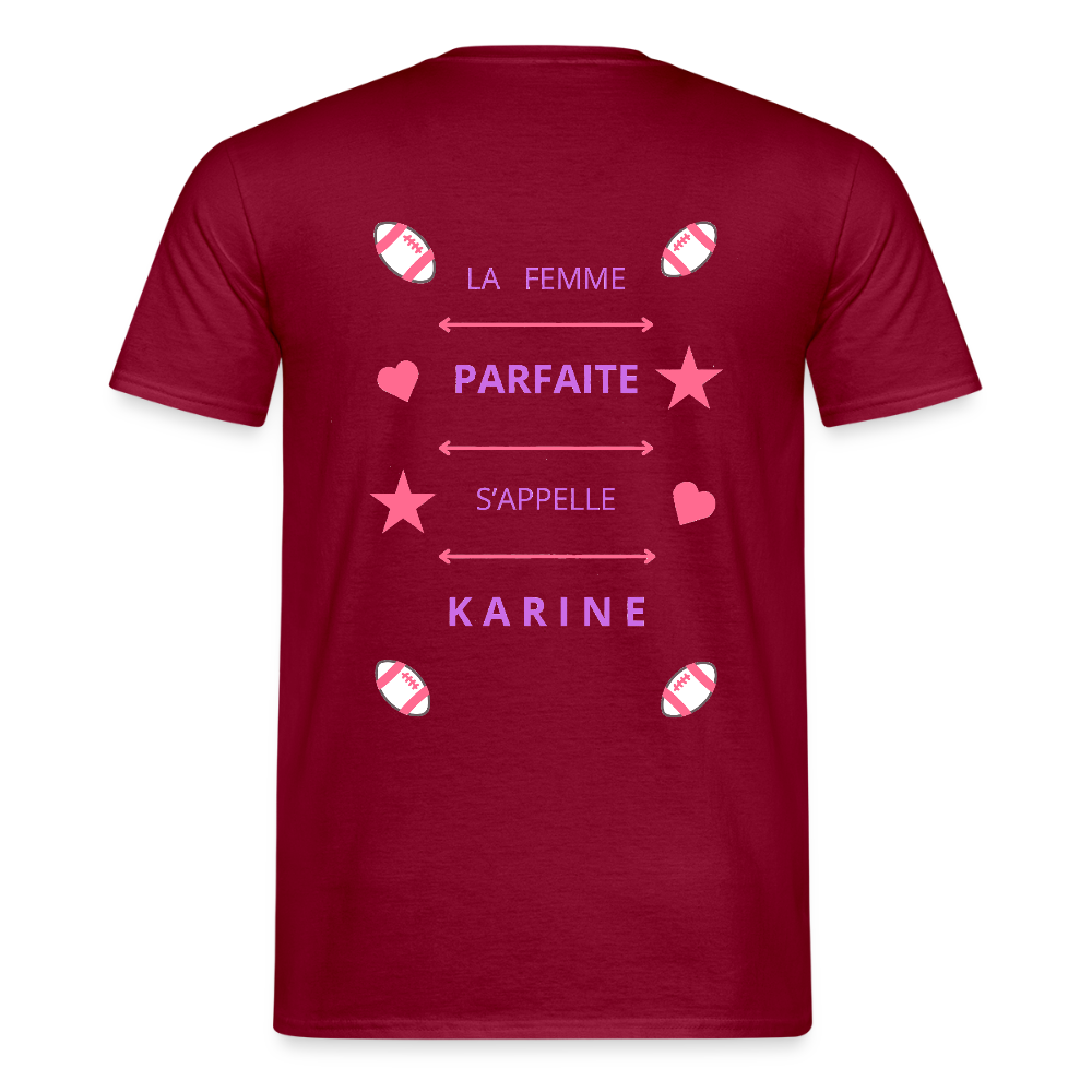 T-shirt Homme - rouge brique