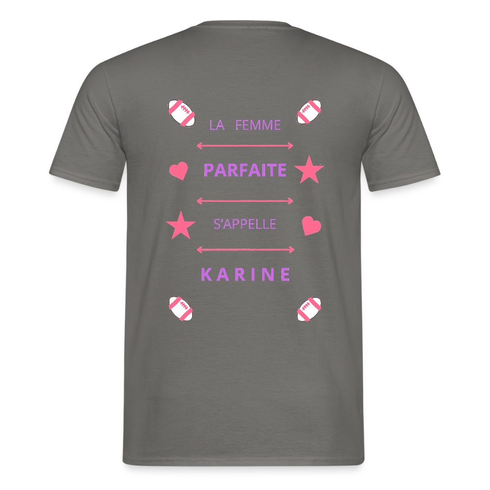 T-shirt Homme - gris graphite