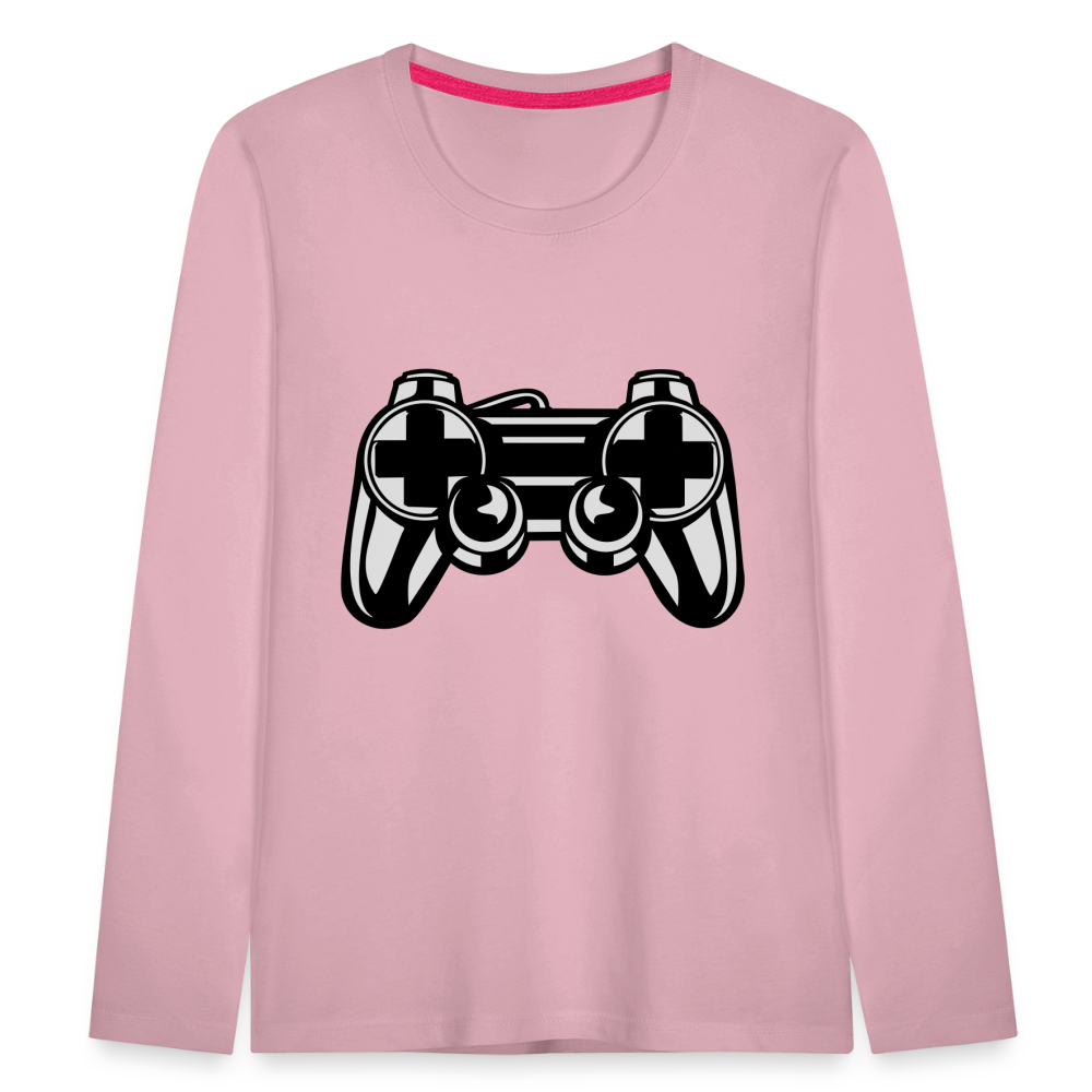 T-shirt manches longues Premium Enfant - rose liberty