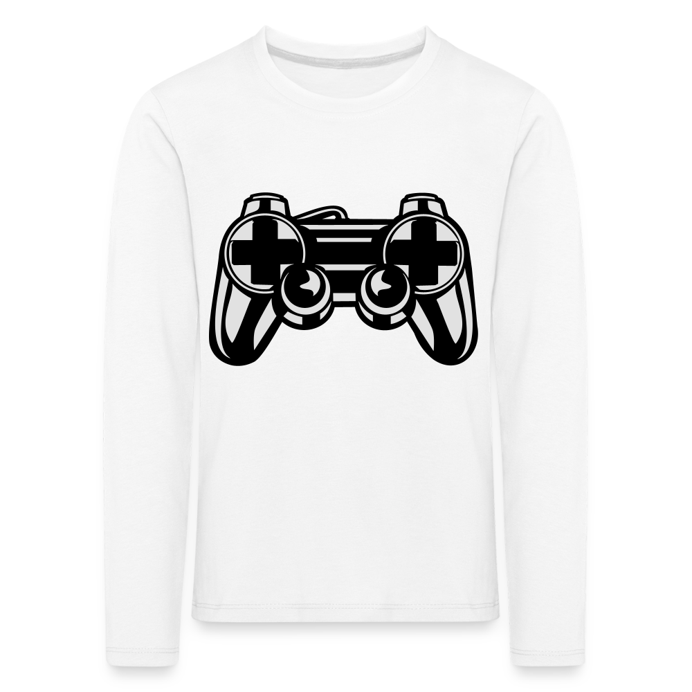 T-shirt manches longues Premium Enfant - blanc