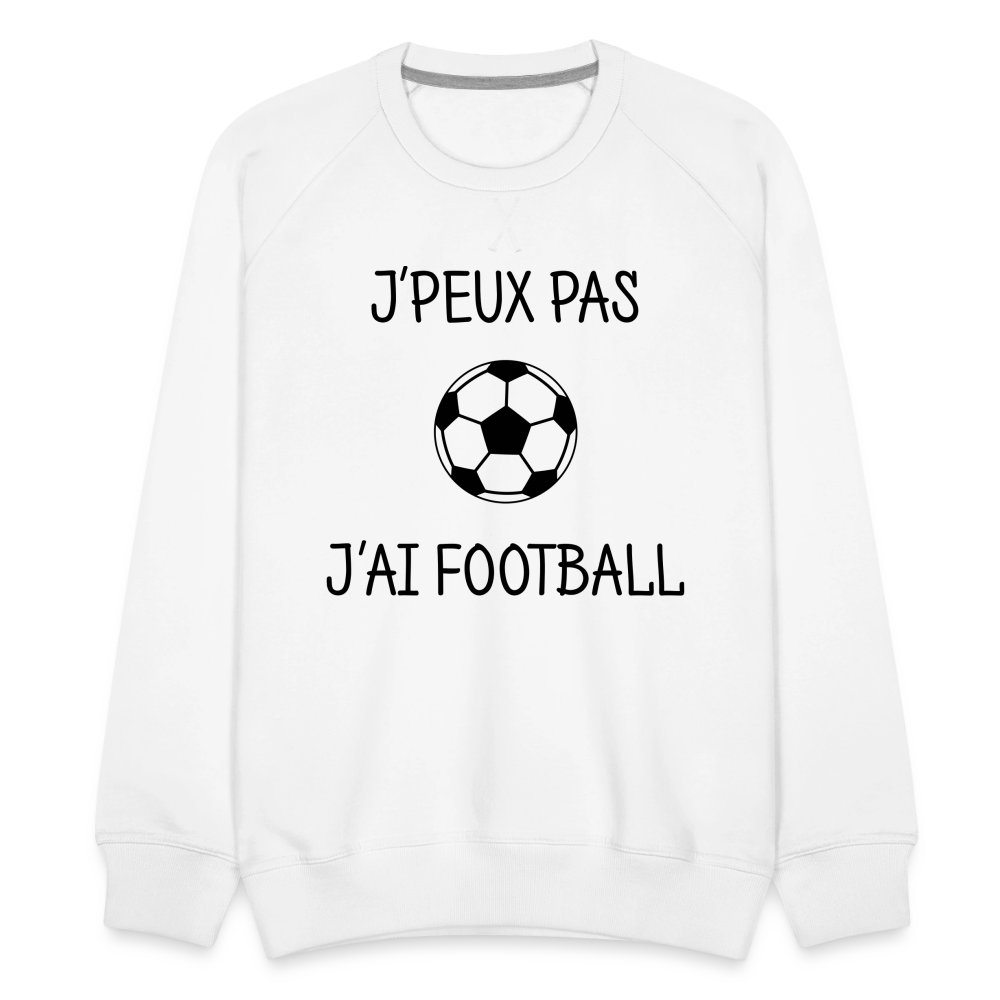 Sweat ras-du-cou Premium Homme - blanc