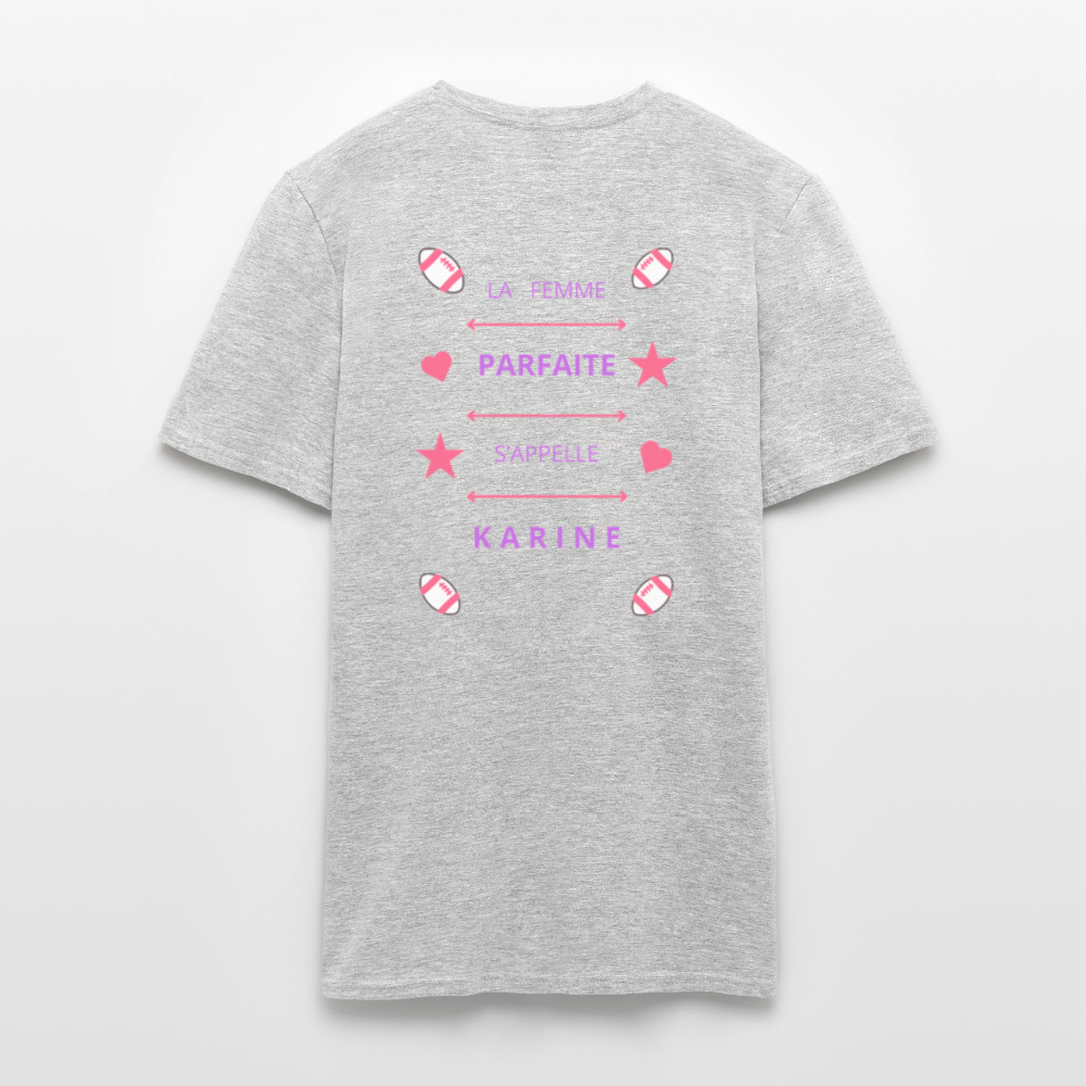 T-shirt Homme - gris chiné