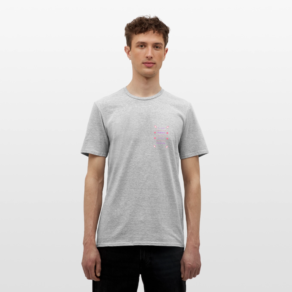 T-shirt Homme - gris chiné