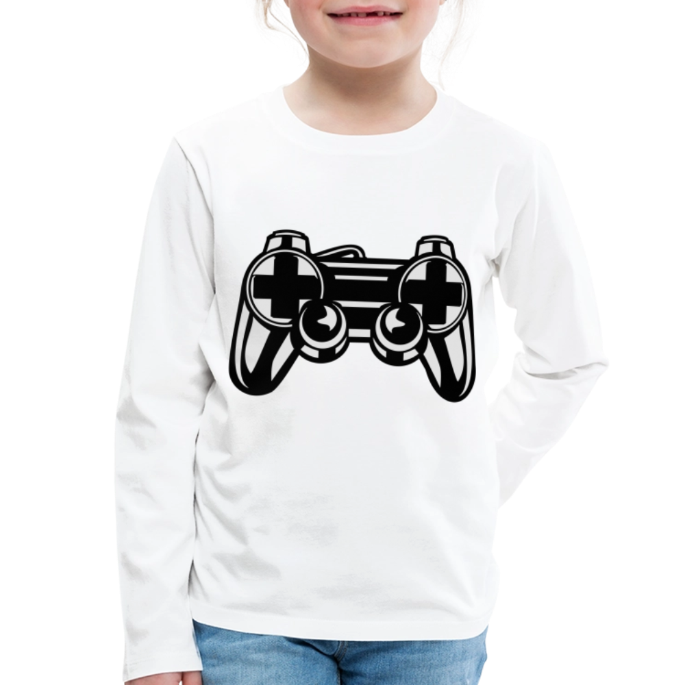 T-shirt manches longues Premium Enfant - blanc