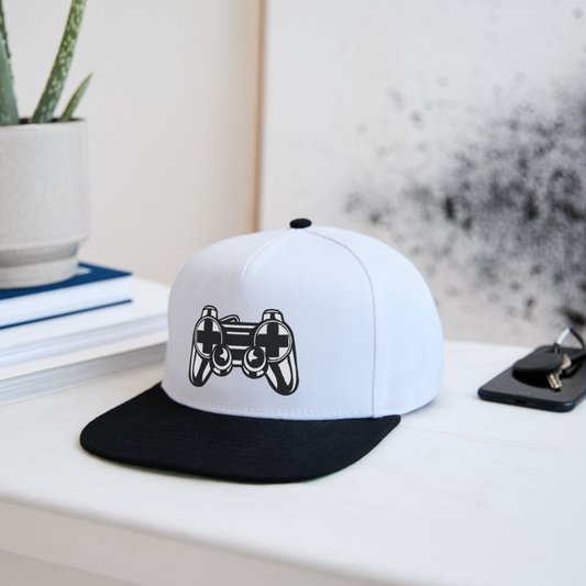 Casquette snapback - blanc/noir
