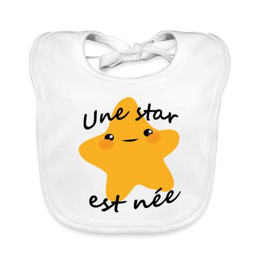 Bavoir bio Bébé - blanc