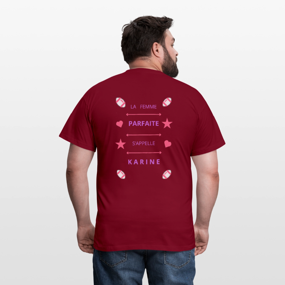 T-shirt Homme - rouge brique
