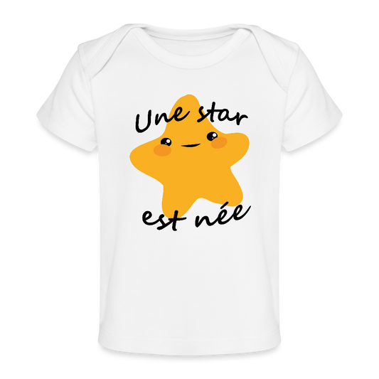 T-shirt bio Bébé - blanc