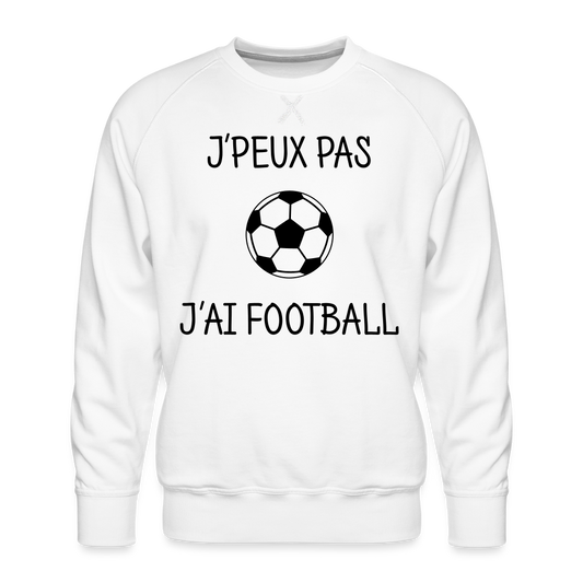 Sweat ras-du-cou Premium Homme - blanc
