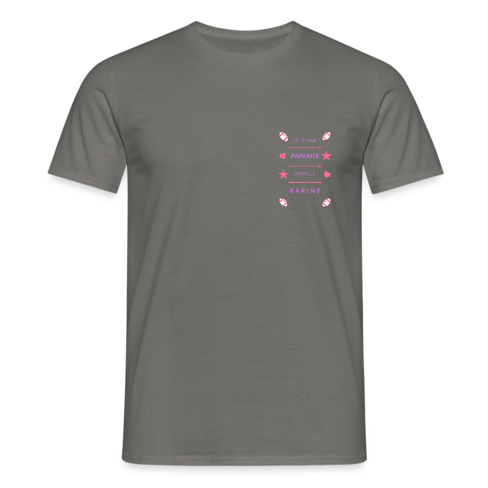 T-shirt Homme - gris graphite