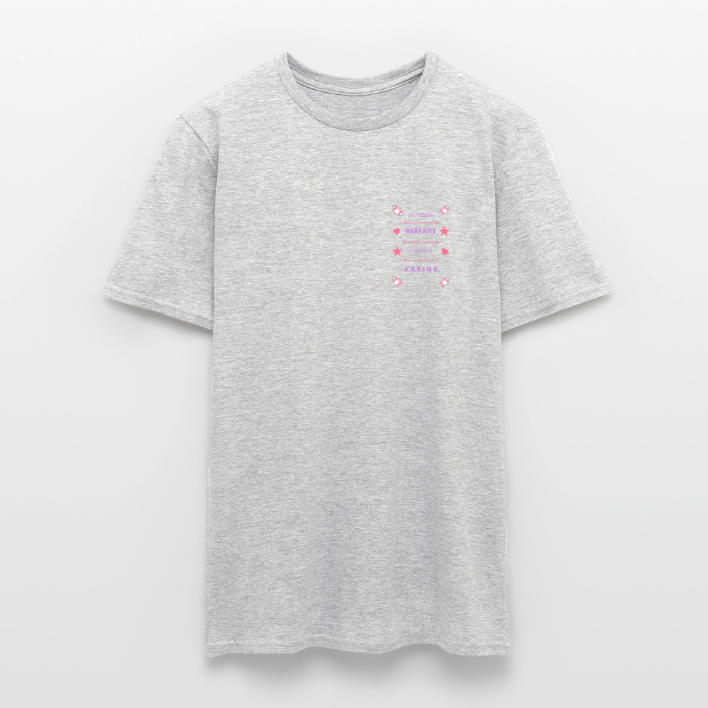 T-shirt Homme - gris chiné