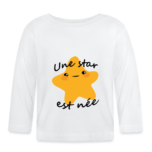 T-shirt manches longues Bébé - blanc