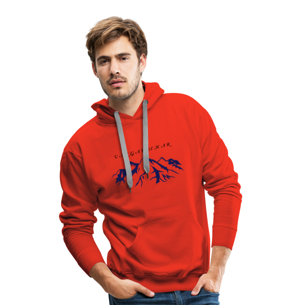 Sweat-shirt à capuche Premium pour hommes - rouge