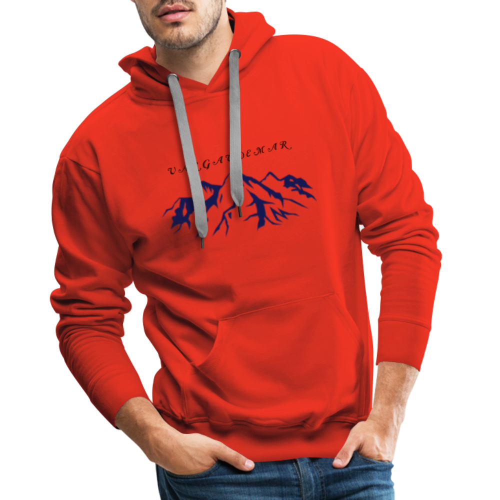 Sweat-shirt à capuche Premium pour hommes - rouge