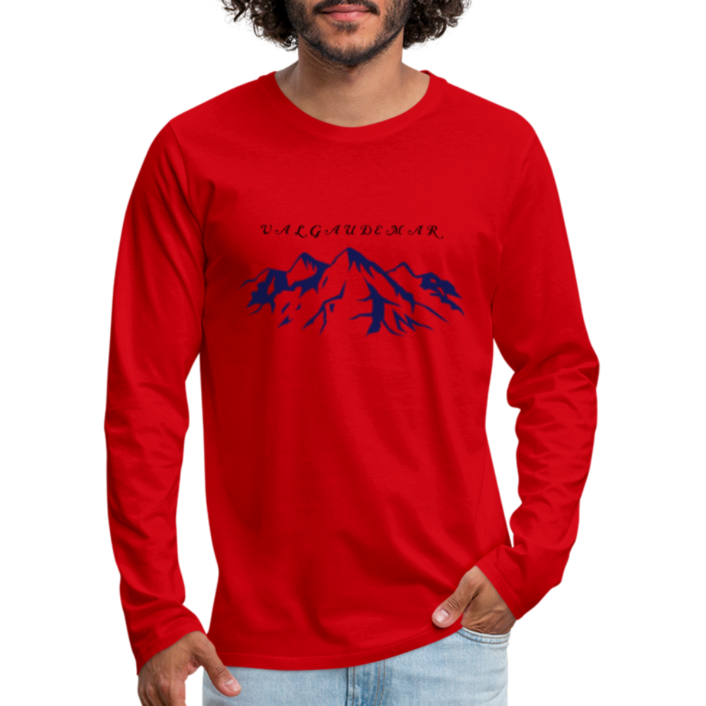 T-shirt manches longues Premium Homme - rouge
