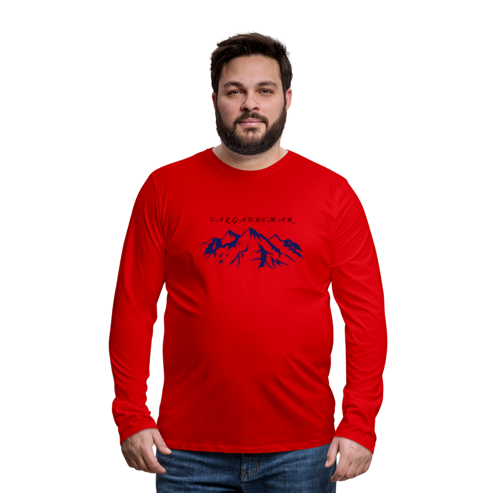 T-shirt manches longues Premium Homme - rouge