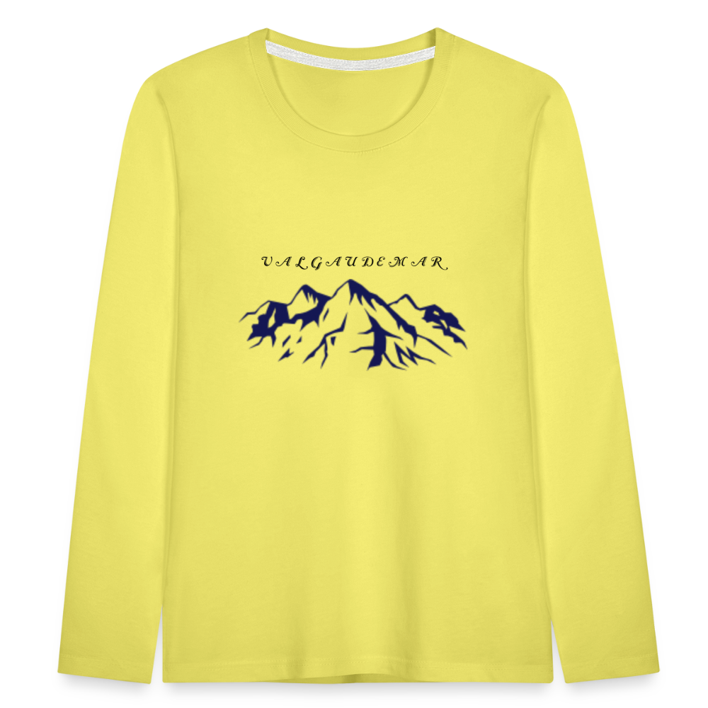 T-shirt manches longues Premium Enfant - jaune